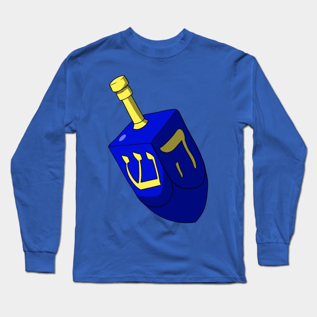 Dreidel Long Sleeve T-Shirt by Saira Crystaline